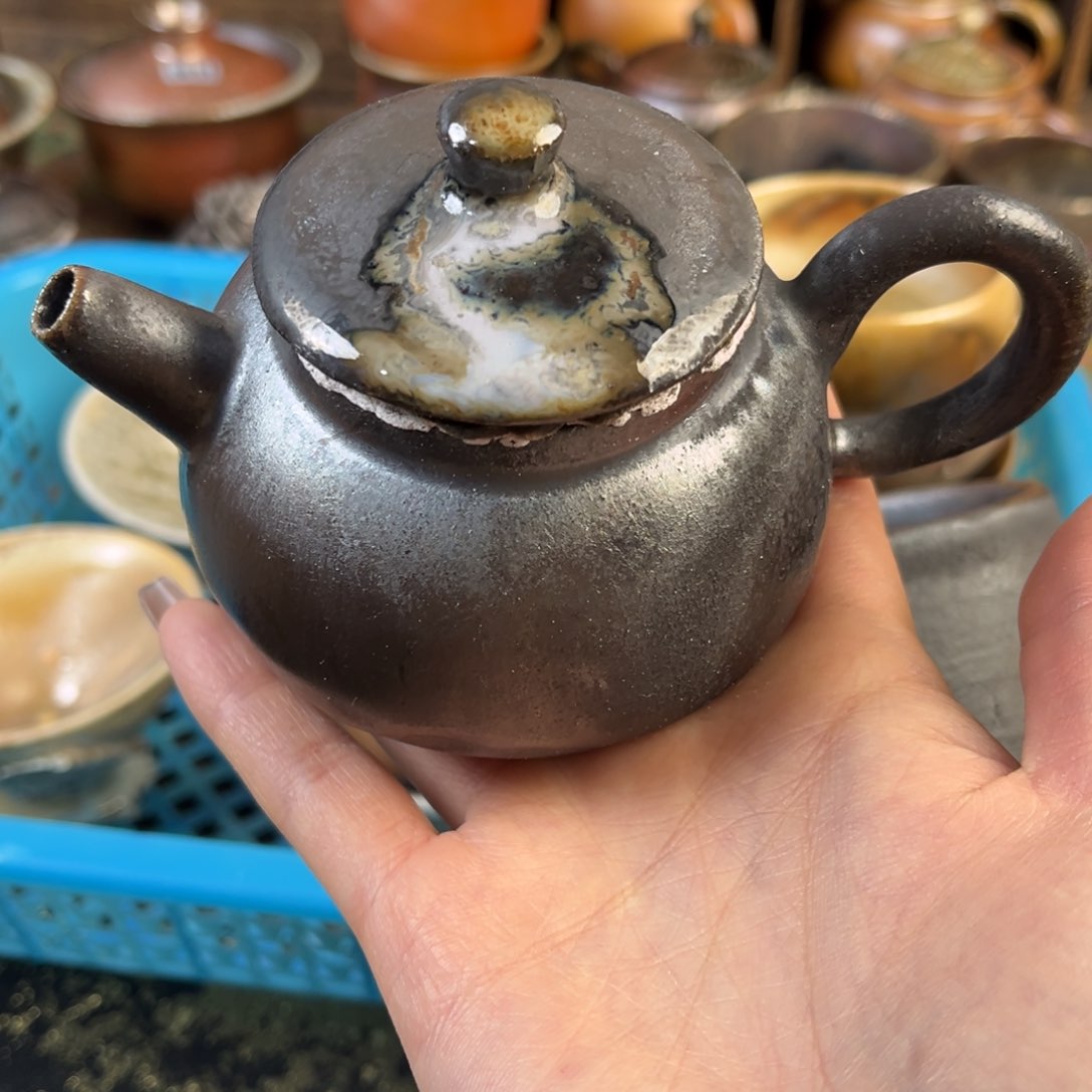 杯?**?柴烧茶器铁胎壶