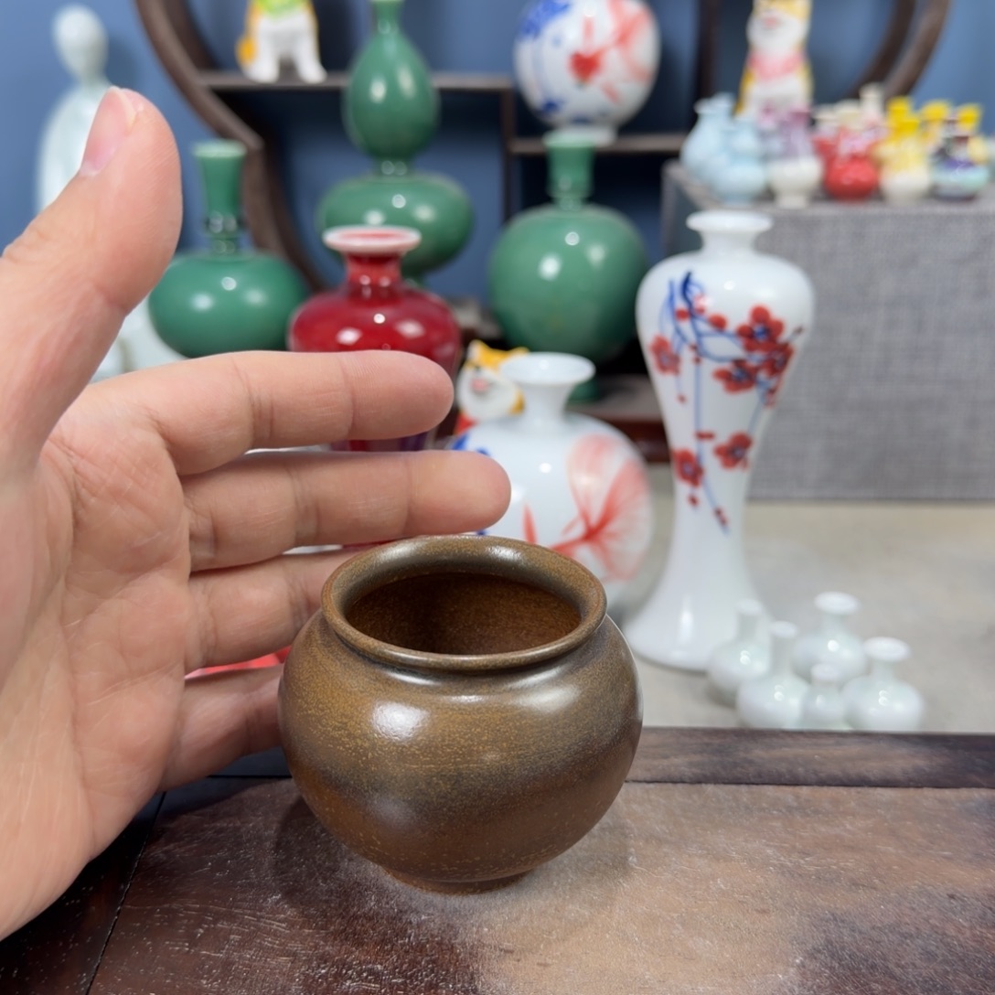 陶瓷手工小花器摆件