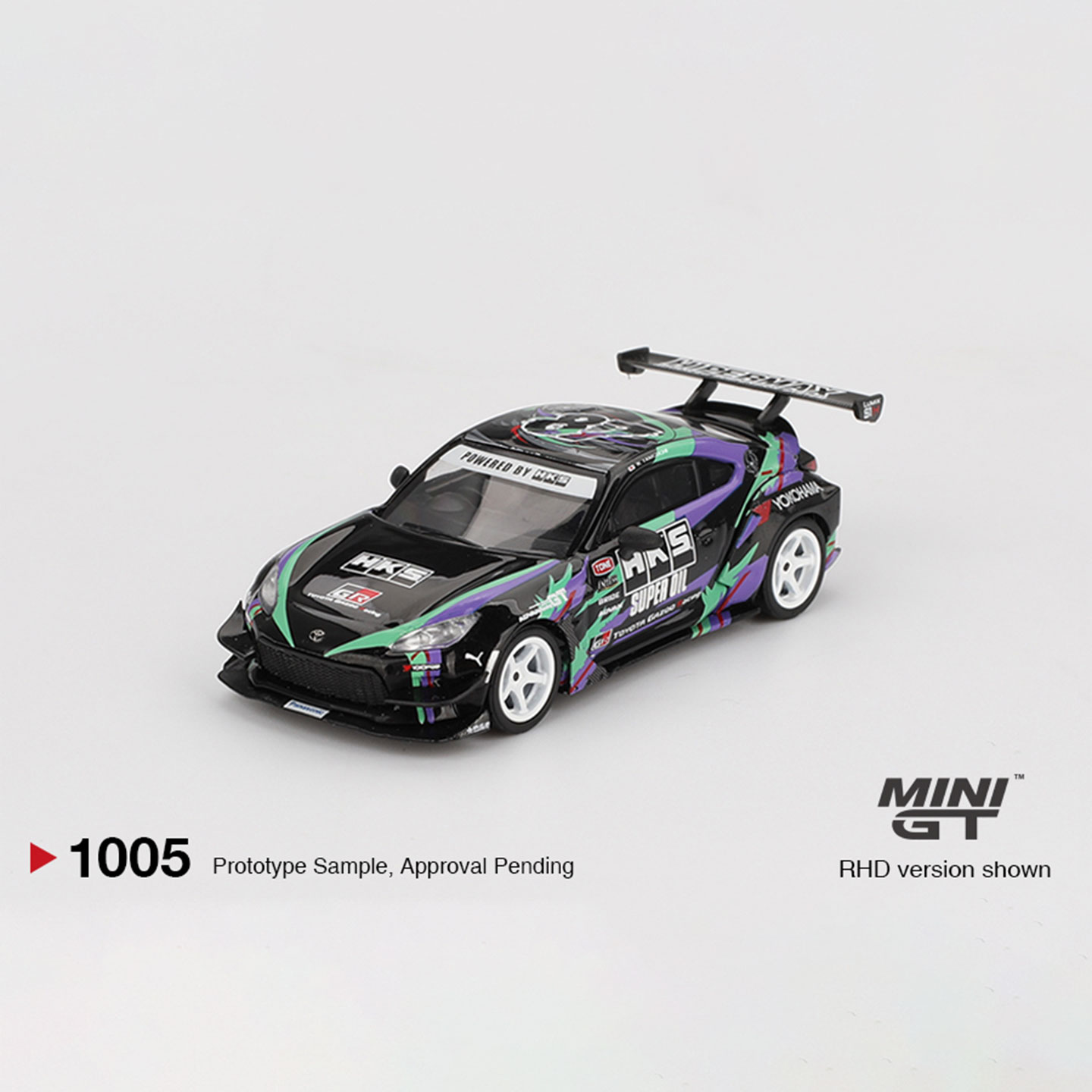 MINIGT车模 1:64 合金 1005号 丰田GR86 HKS 小比例汽车模型收藏