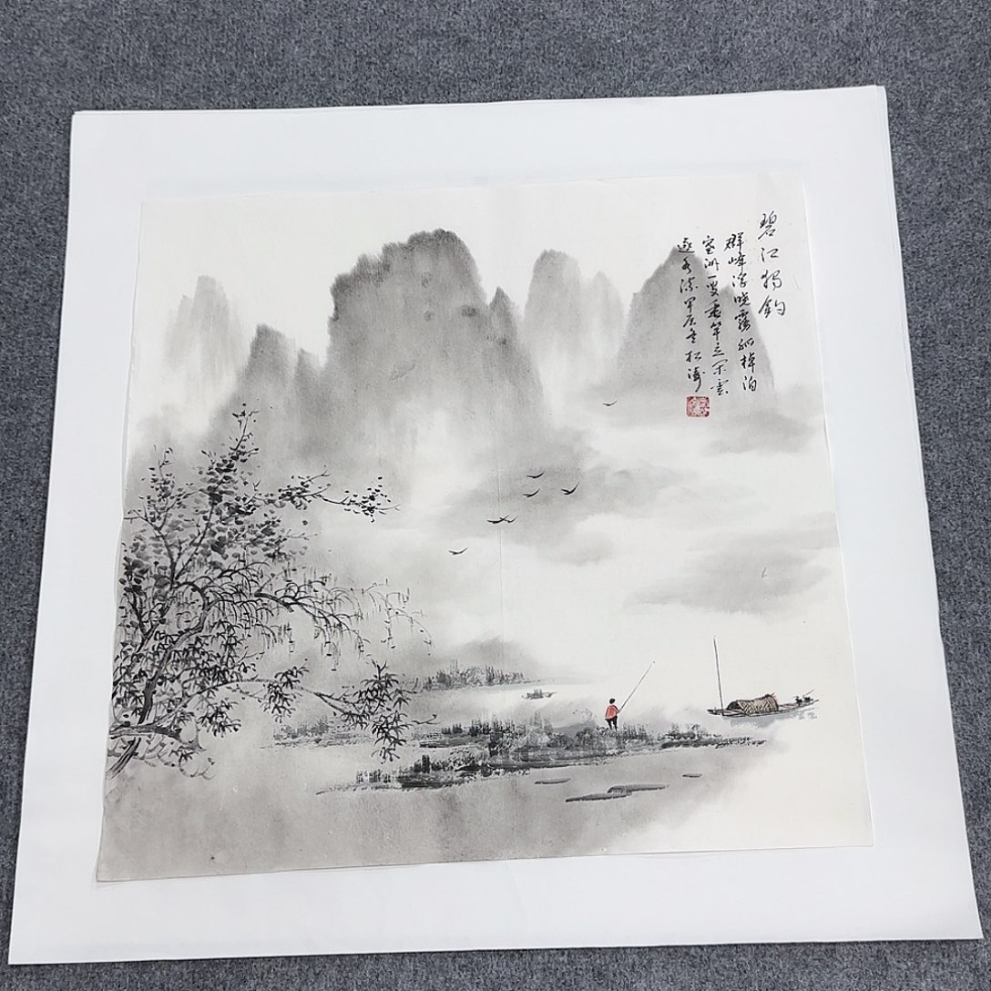 国画50*50纯手工张松涛