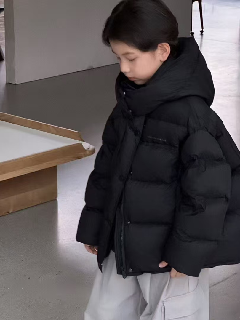 羽绒服外套儿童女童装秋冬季市场女装休闲加厚连帽新款洋气