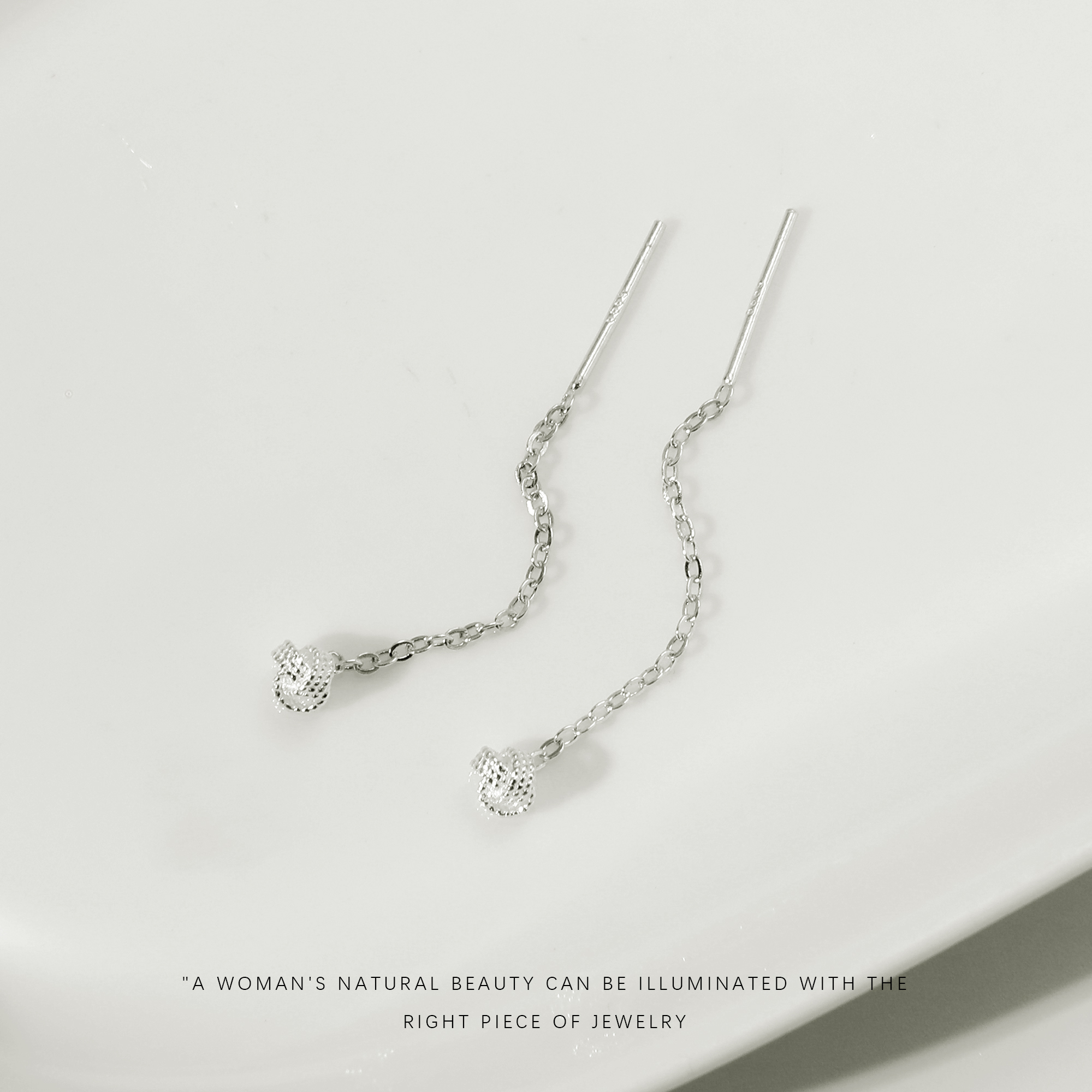 925银耳饰 气质百搭简约耳线A903