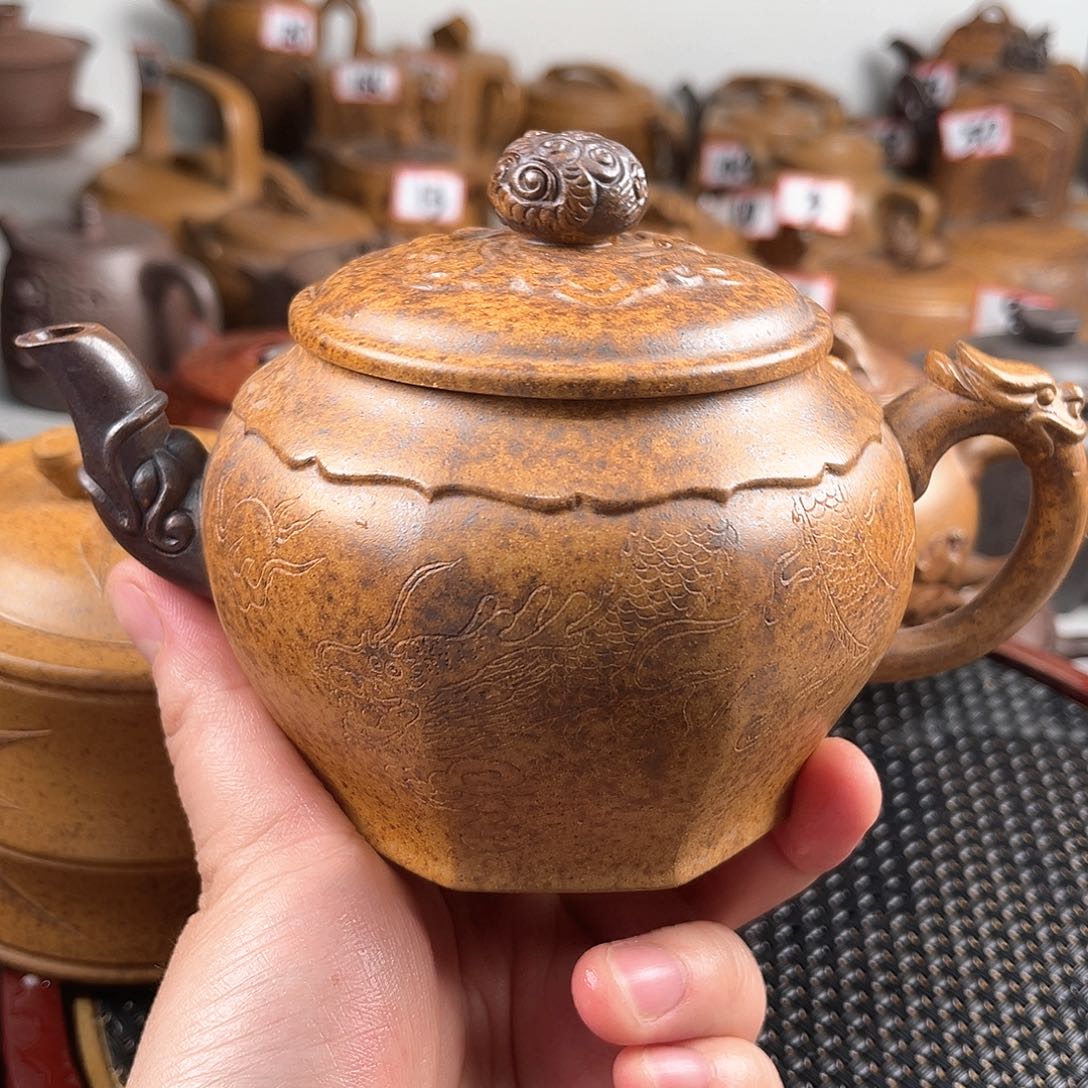 紫泥茶壶宜兴紫砂