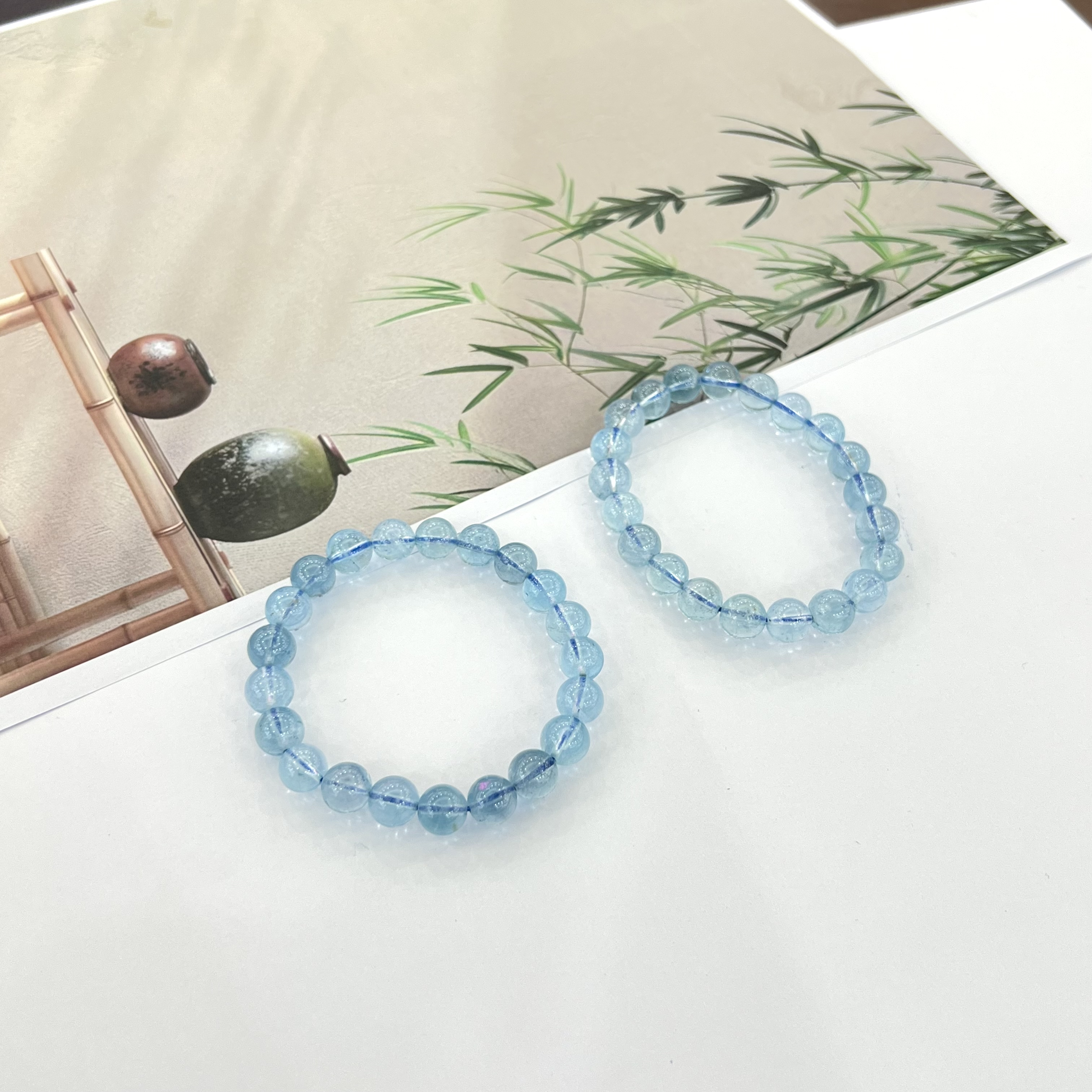 【小宝珠宝】28 T85934-托帕石单圈手串-多样性发一件-9mm