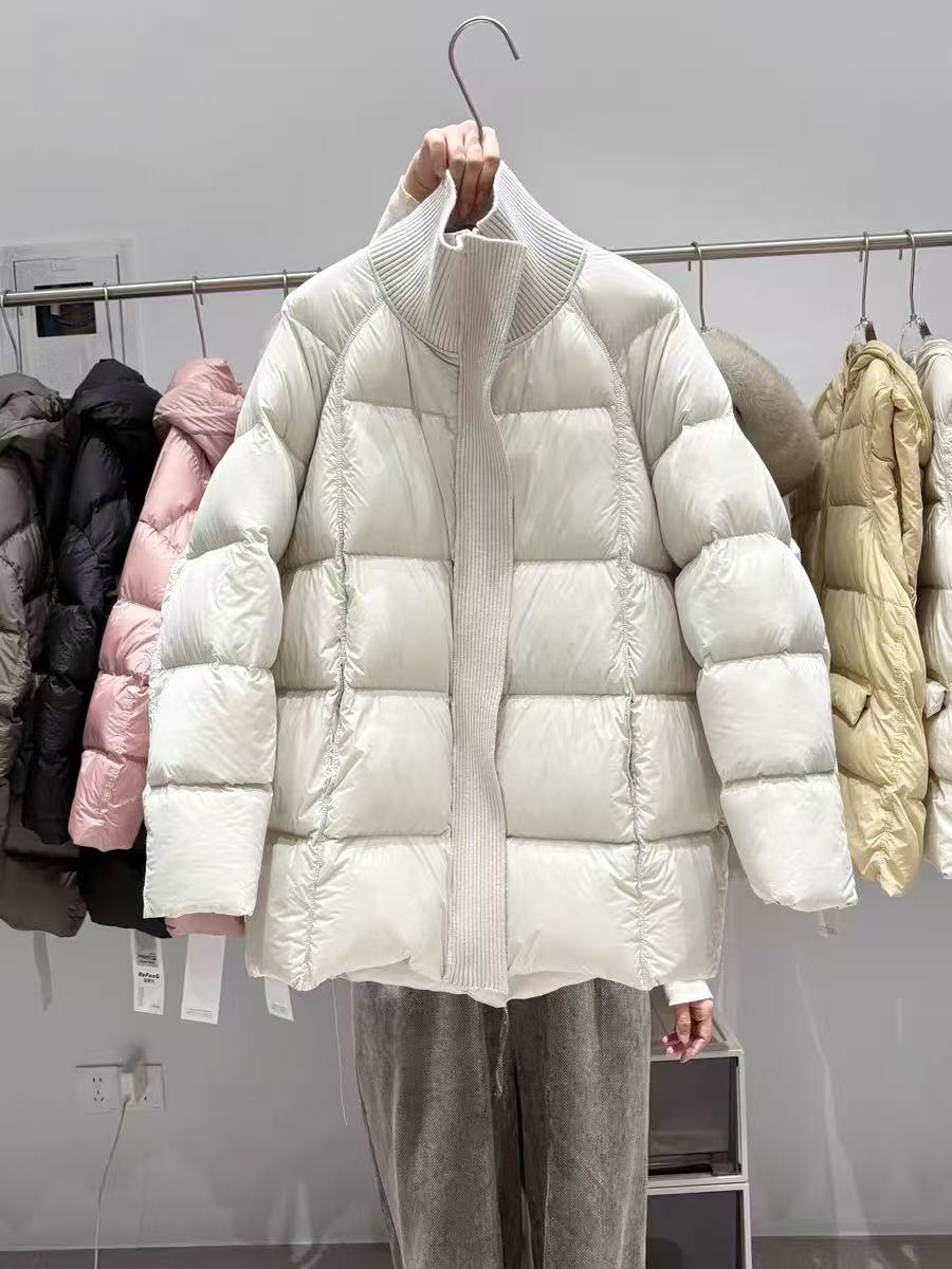 90白鸭绒时尚螺纹领