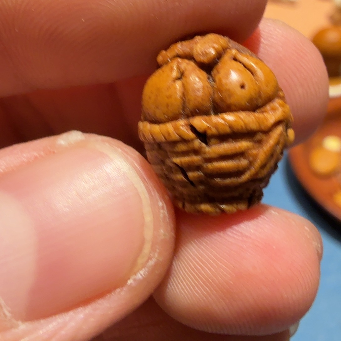 瑀***观橄榄核手串/手链桃核雕刻