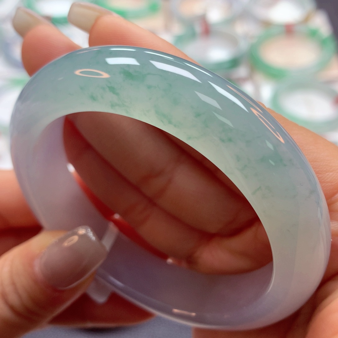 翡翠手镯未镶嵌55正28号88