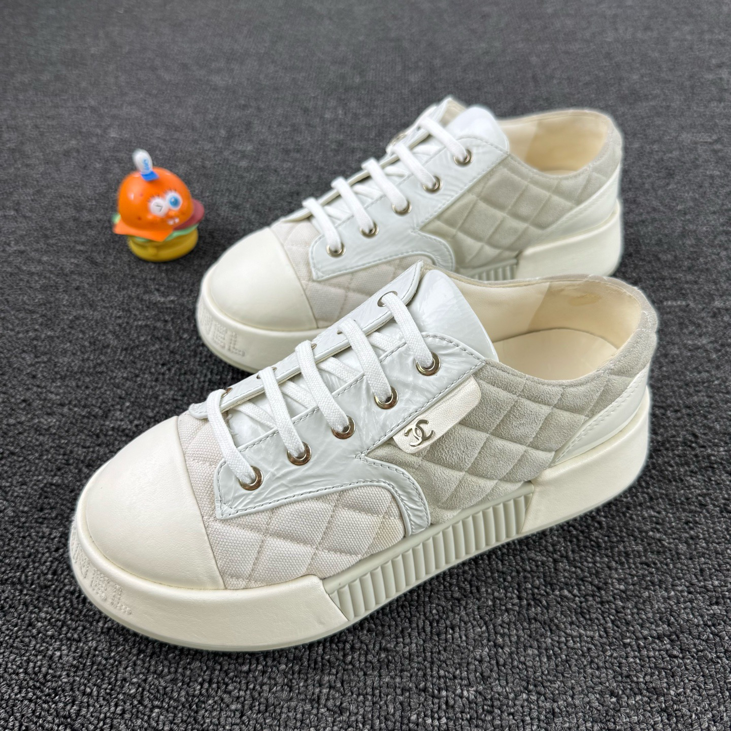 95新 Chanel/香奈儿 饼干鞋36.5码 HB3630 