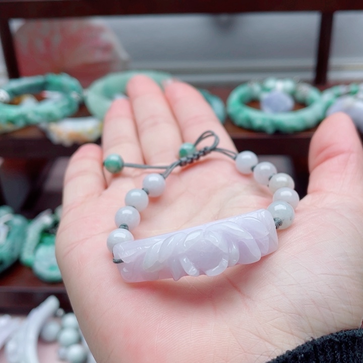 翡翠未镶嵌手链手牌