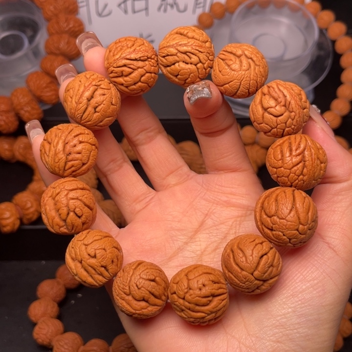 桃核手串22尺寸福利龙珠（12号链接）