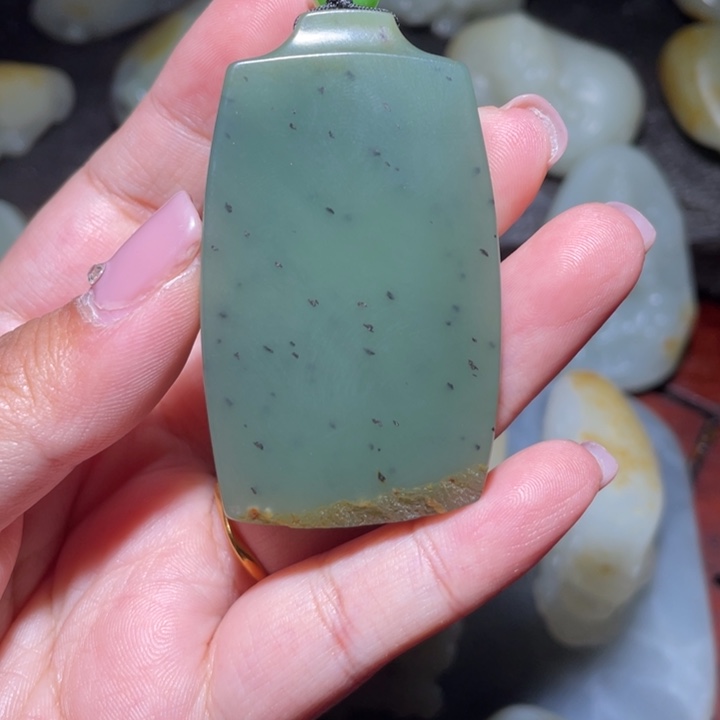 和田玉未镶嵌挂件