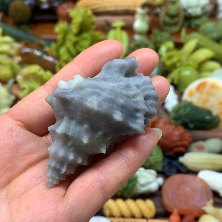 蛇纹石玉未镶嵌手把