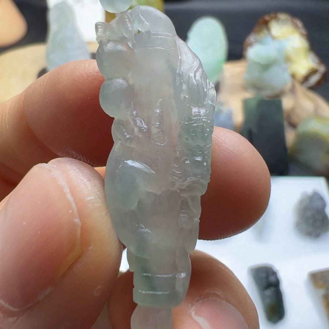 定制翡翠未镶嵌缅甸翡翠A货挂件