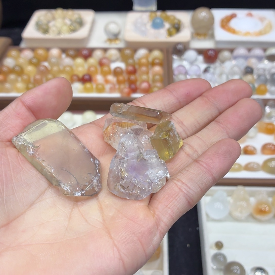 紫晶珠宝半成品未镶嵌