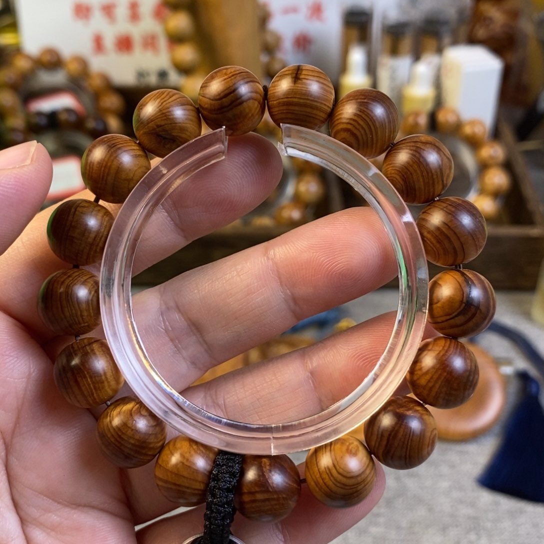 柏木（崖柏）手串/手链1.2北太行毛毛碳化结晶微瑕福利