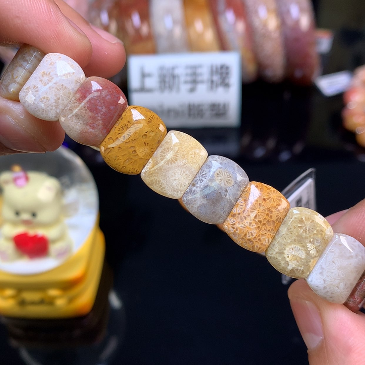 【闪购商品】颈饰未镶嵌硅化珊瑚（珊瑚玉）36号多宝蕾丝➕雏菊