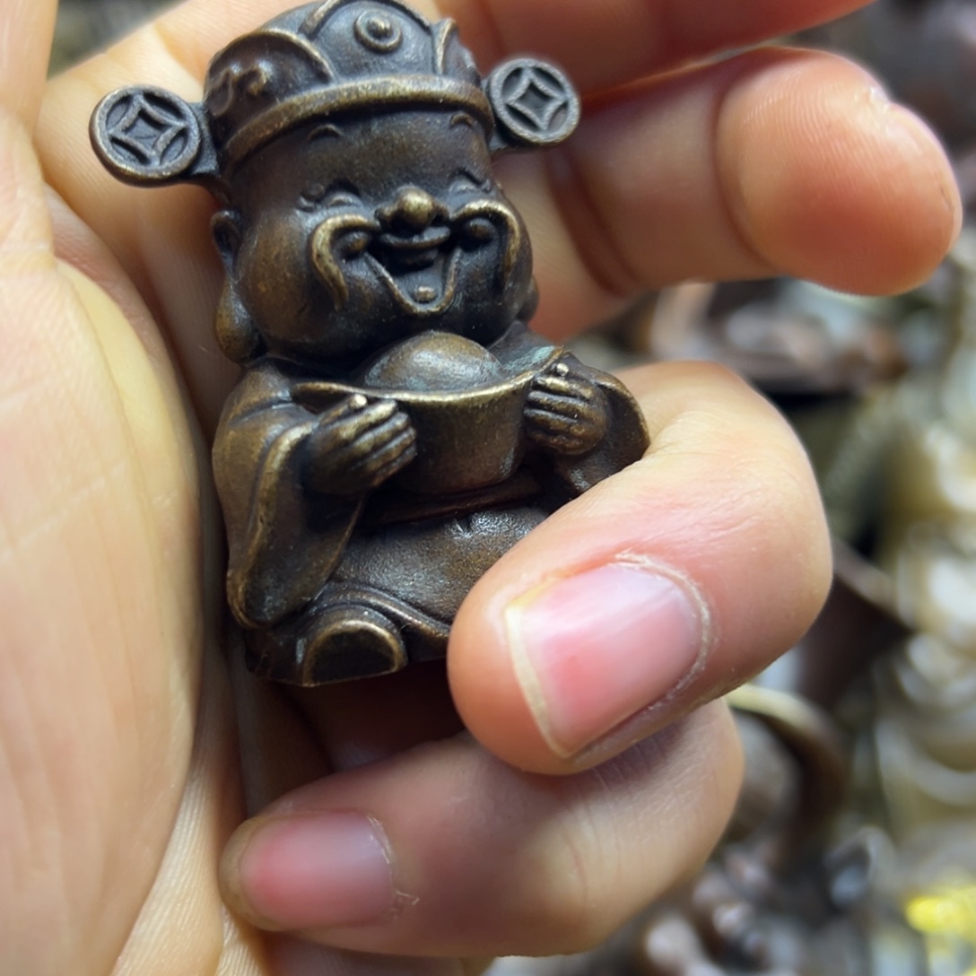 铜摆件欢迎欢迎你