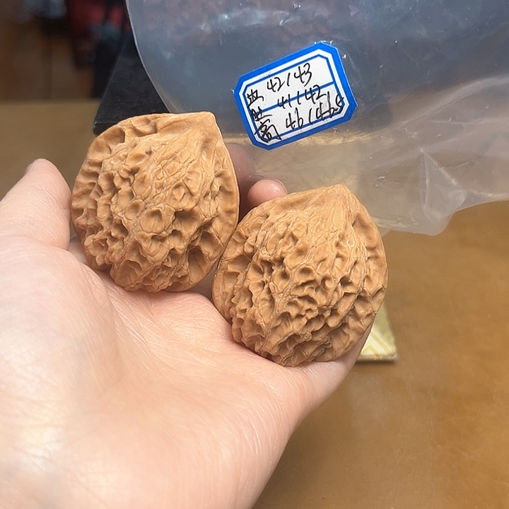 把件文玩核桃葉*落非嫁接老款狮子头