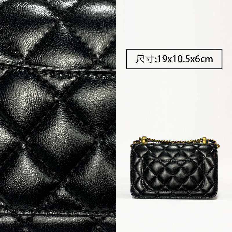 手工真皮女包  单肩斜跨包手提 双金珠可调节 背起来很名媛~！