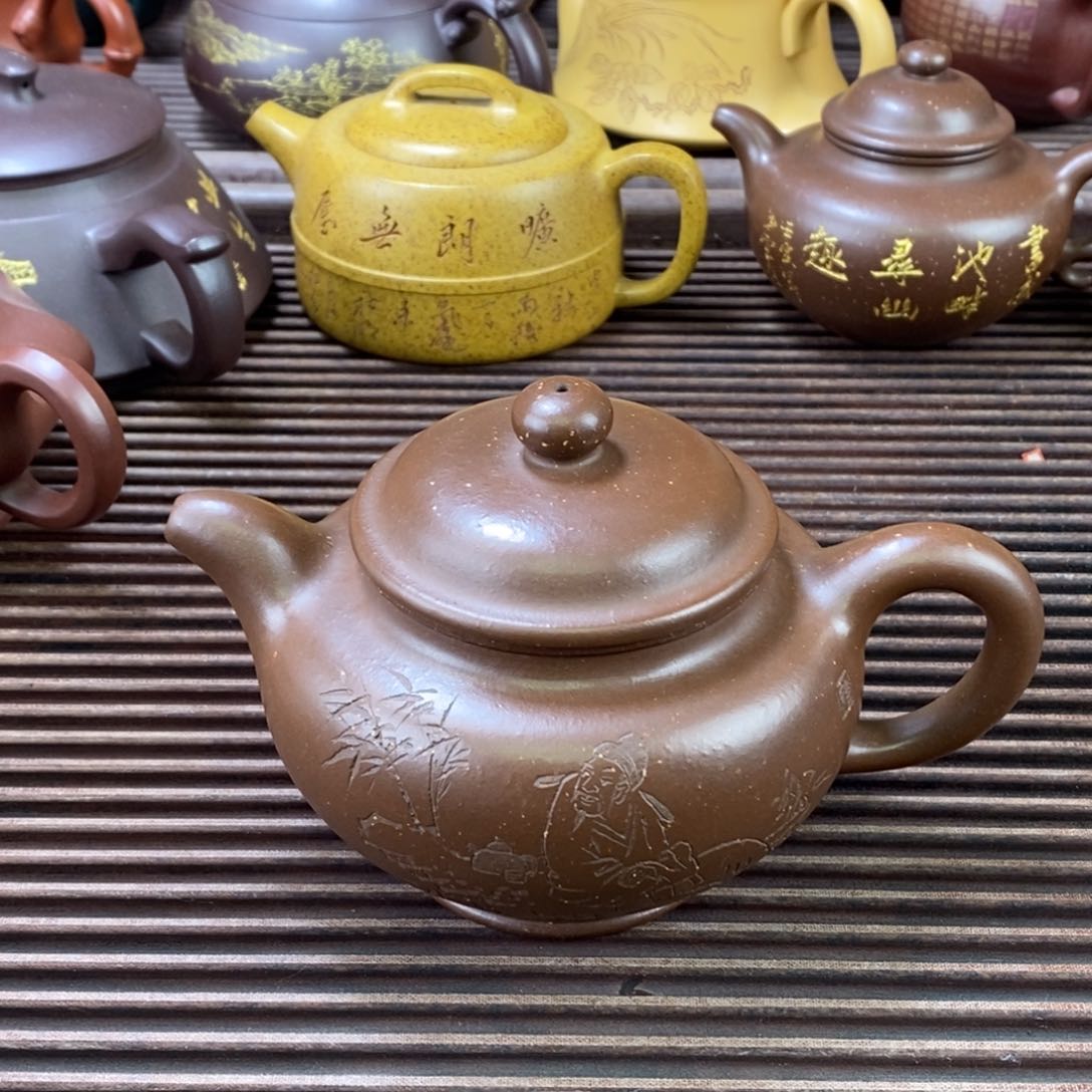 紫砂茶壶白1 掇只 紫泥