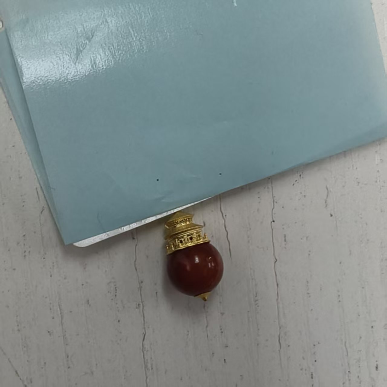 18K金南红颈饰吊坠天坛造型多样性发一