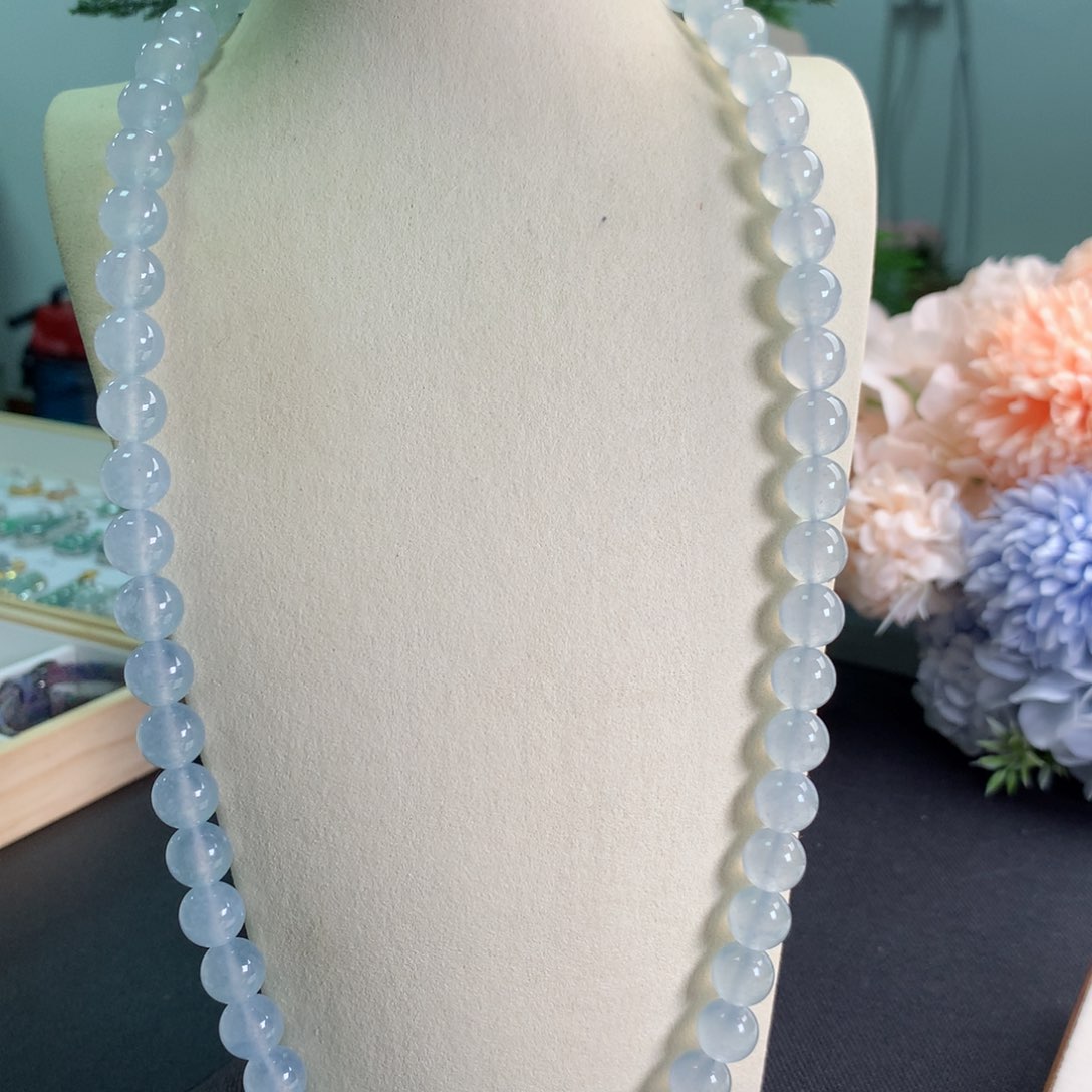 翡翠颈饰未镶嵌项链