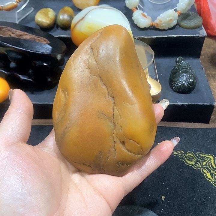 未镶嵌和田玉（糖玉）挂件旅**游