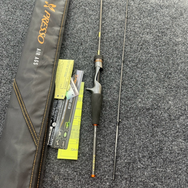 95#枪柄两节路亚竿，蝴蝶air61lb极微使用无磕碰环氧极微裂国行卡