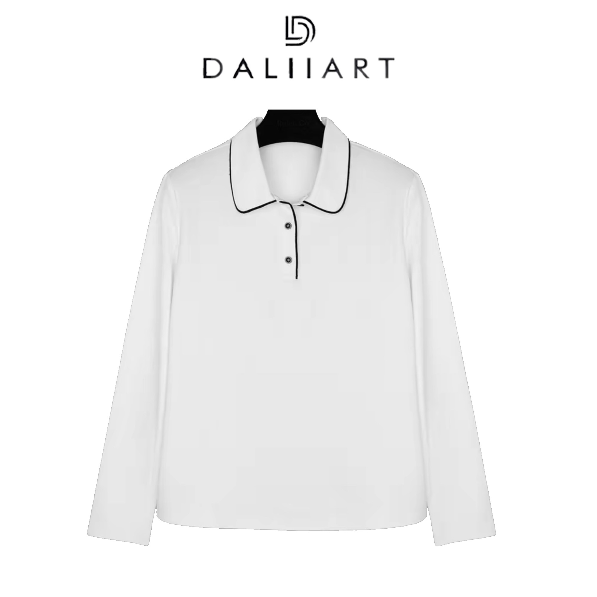 DALIART  奶芙Polo 丝芙珠地棉索罗娜时尚休闲夏季长袖DLTX1378