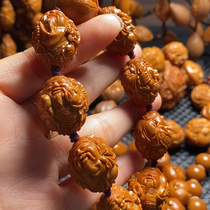 吊坠橄榄核精品财神