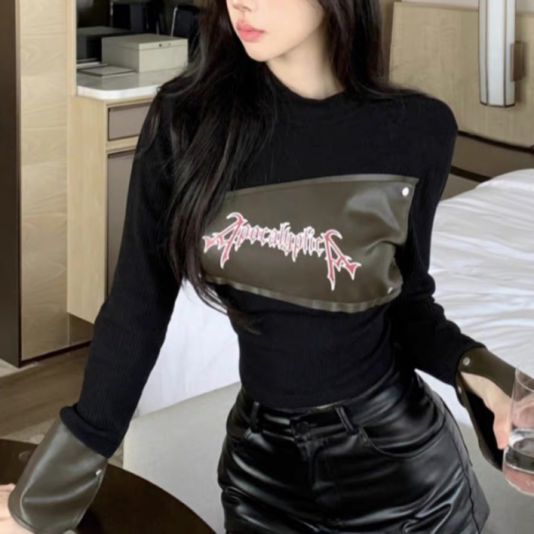 【小依专享】C5350013百搭黑色衬衣ins女0013上衣