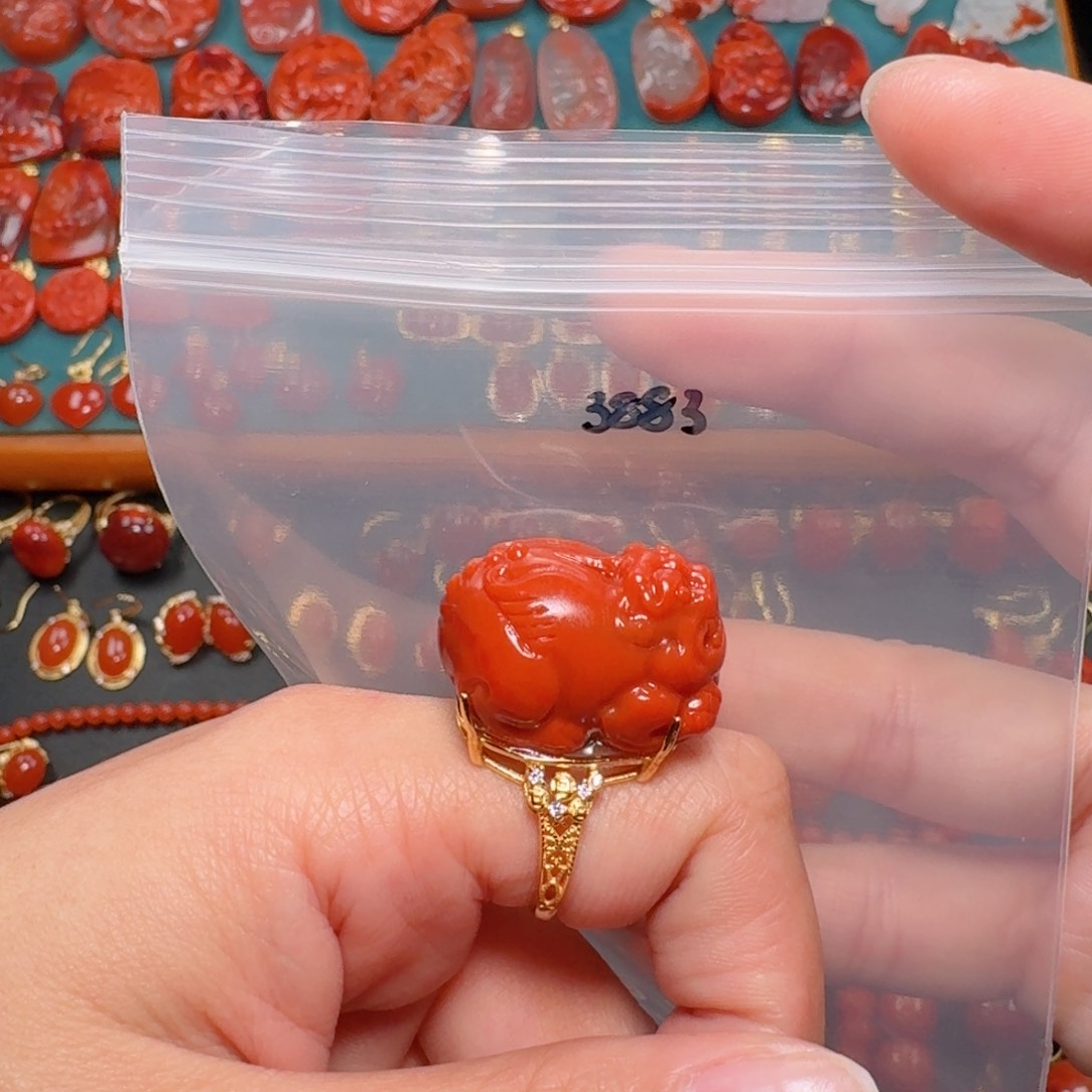 南红玛瑙南红银S925镶嵌