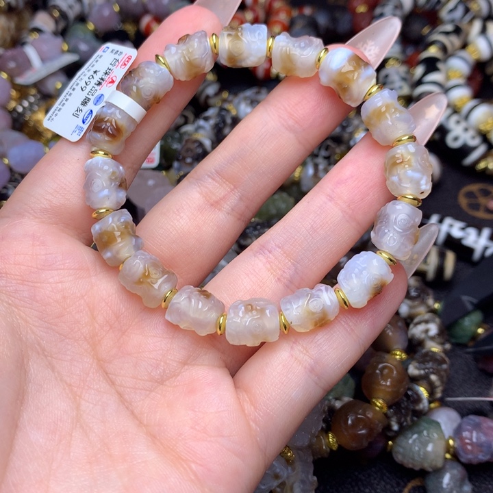 玛瑙/玉髓未镶嵌手链