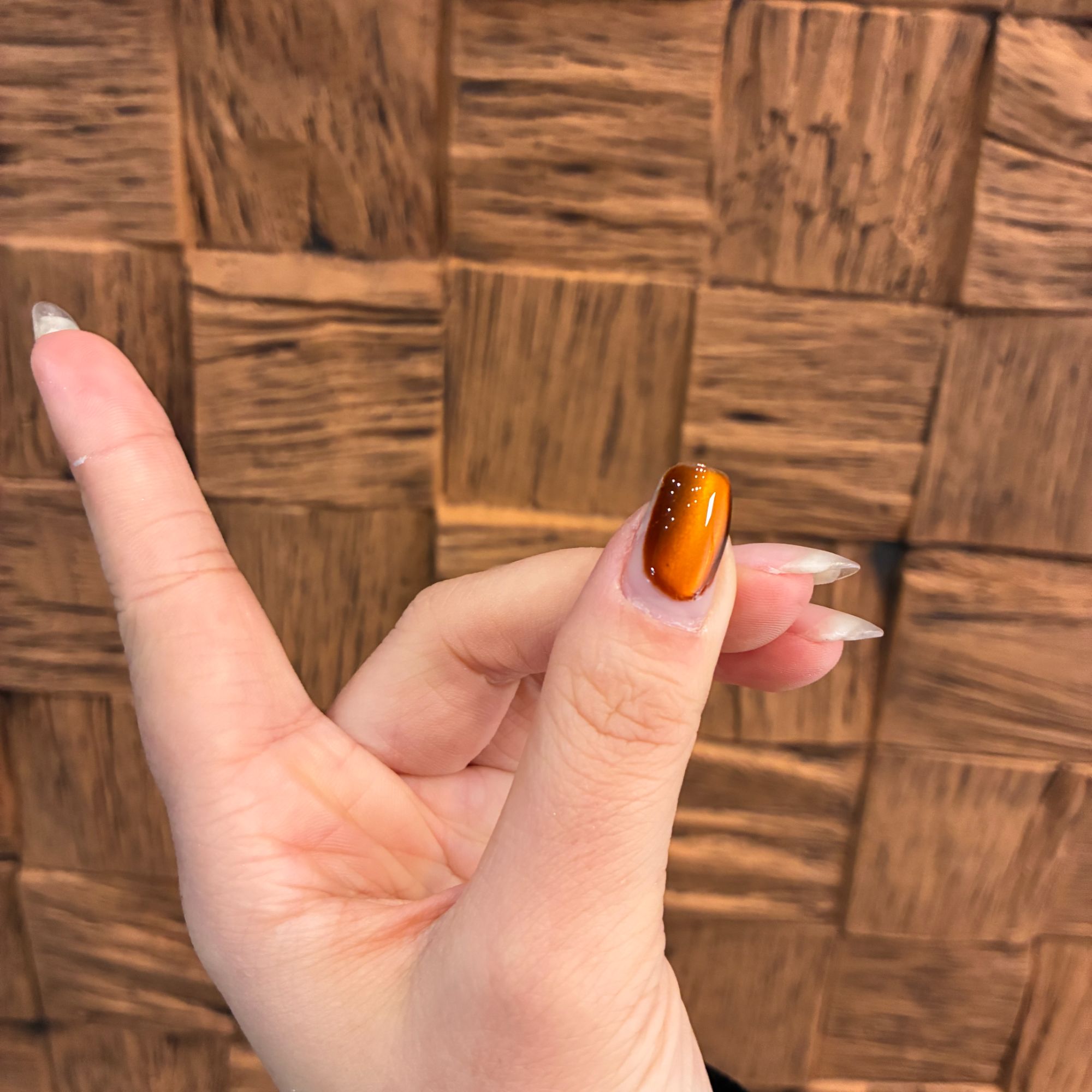 小优专属特调-玻璃珠橙色甲油胶10ml-WR351