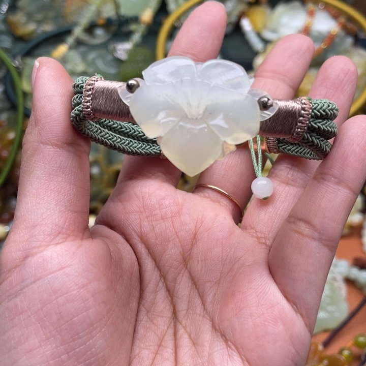 蛇纹石玉手牌合金