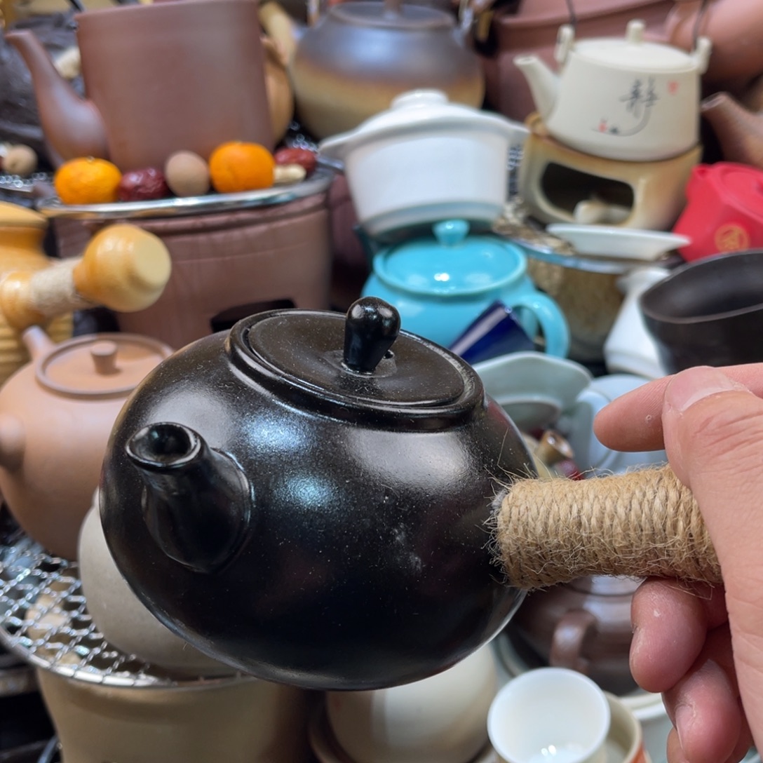 陶摆件然后你把她放回