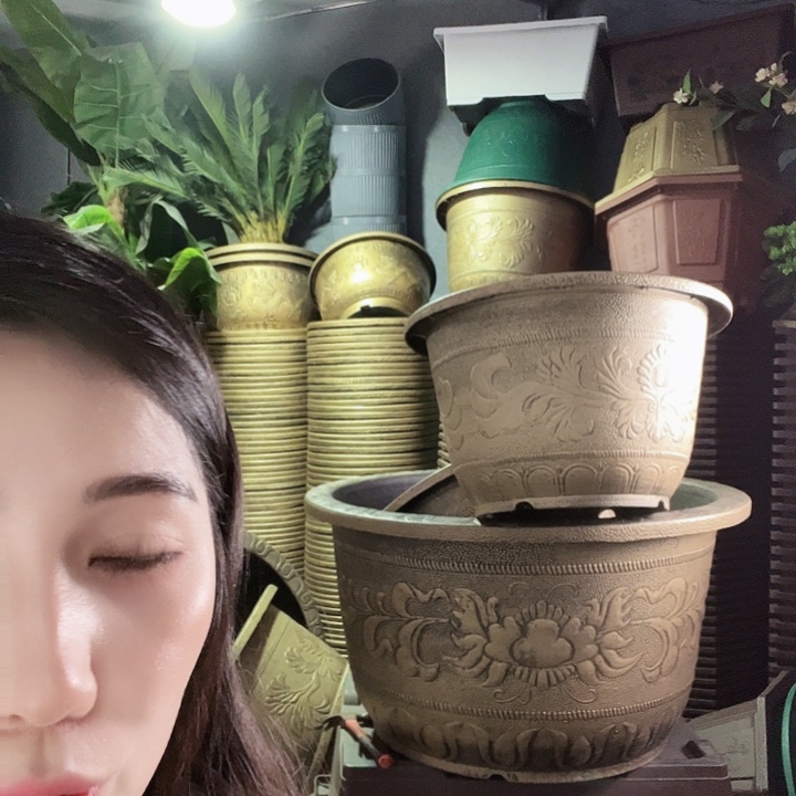 圆30口径花盆紫砂色二个