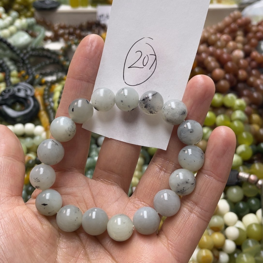 蛇纹石玉手链未镶嵌