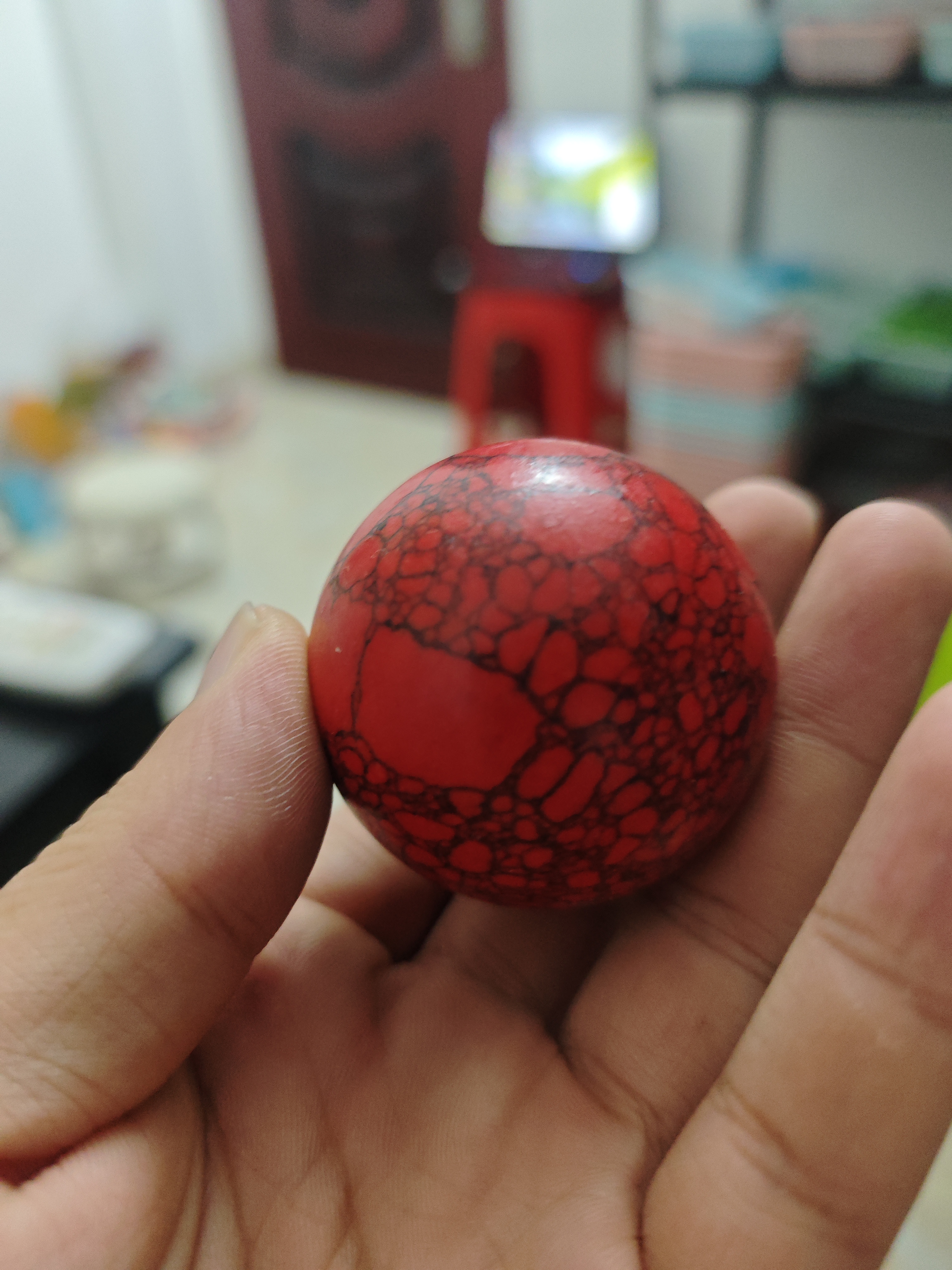 S5 红铁线手球(盘玩拍两个)