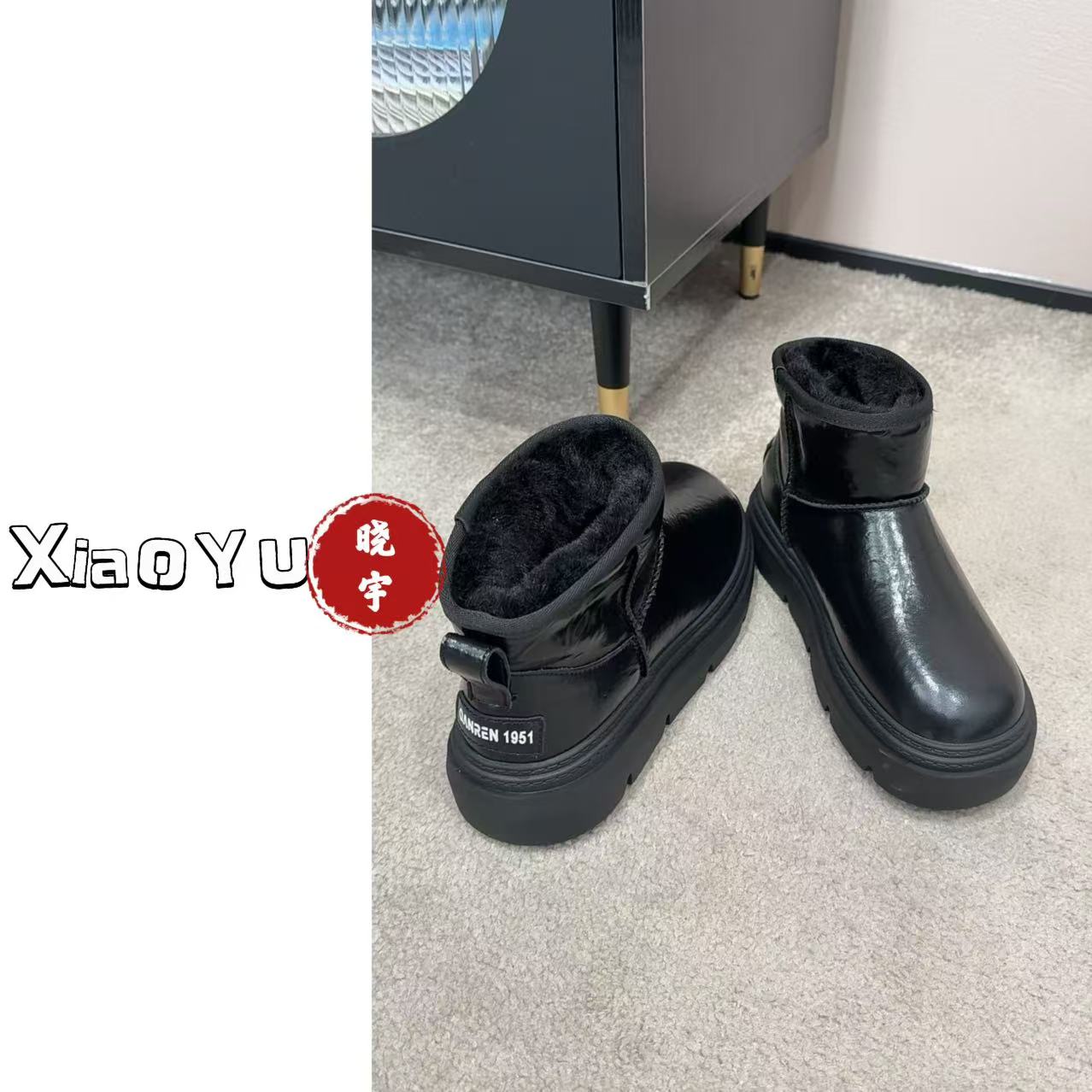 【No退换】瑕疵品 自留【黑骑士 雪地靴】8708-28