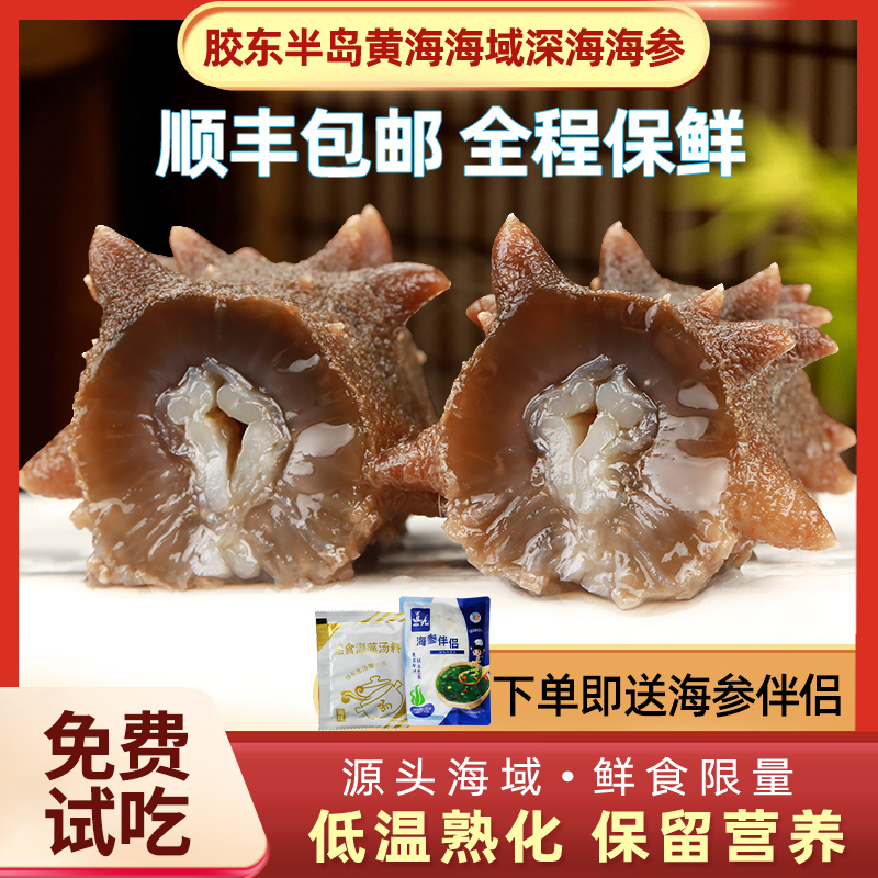 参惠堂鲜食海参3-4头/斤 7斤装鲜炖海参开袋即食营养丰富送礼首选