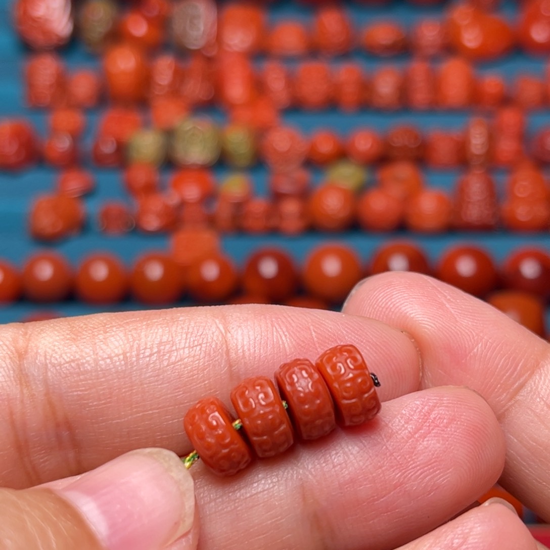 青***）南红玛瑙配饰未镶嵌隔片8.5