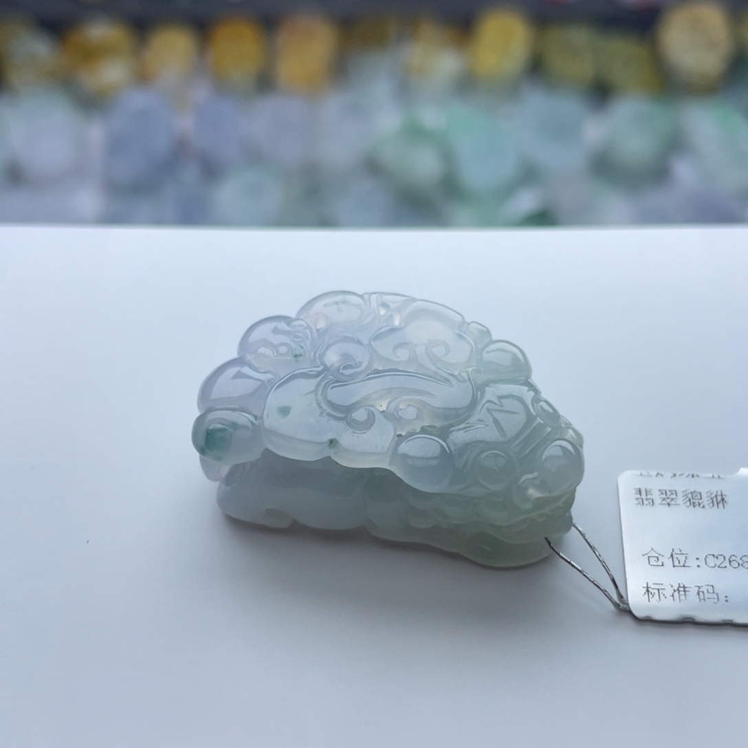 翡翠颈饰未镶嵌貔貅