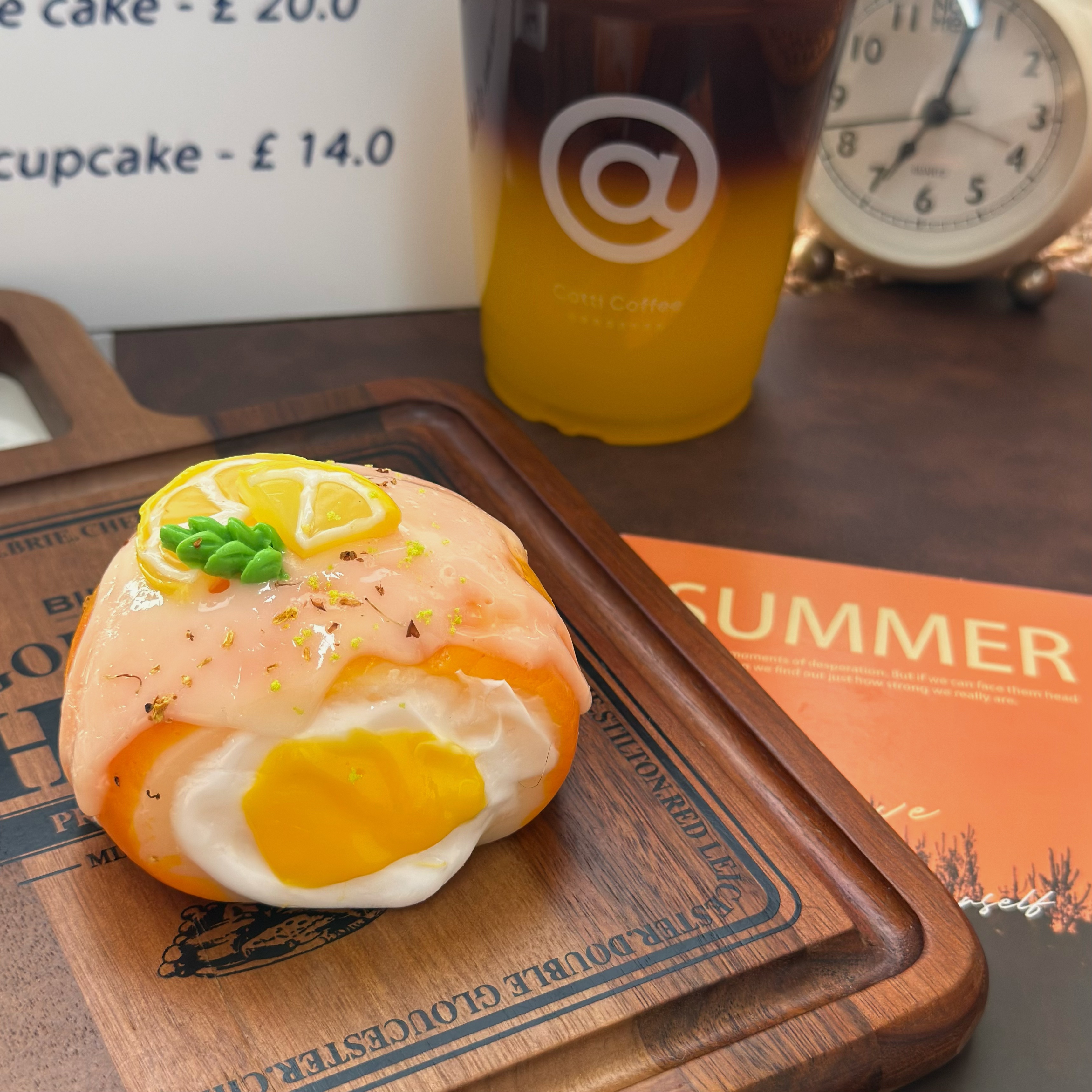 糯米泥【香柠酸奶冰面包】喜仔yummy食品级硅胶捏捏玩具