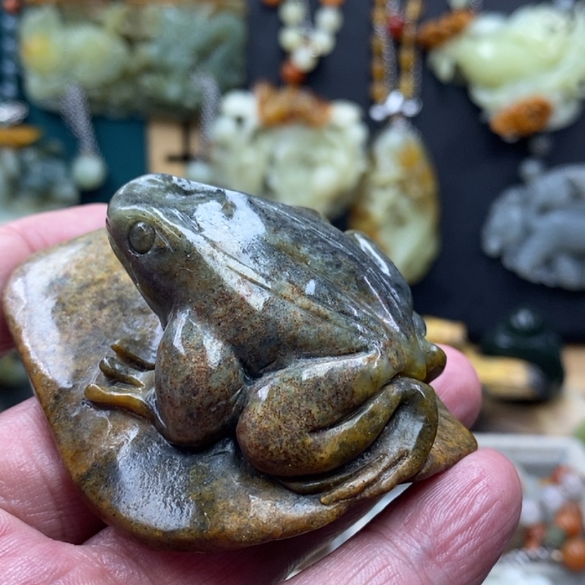 【闪购商品】岫岩河磨玉（透闪石质玉）吊坠未镶嵌