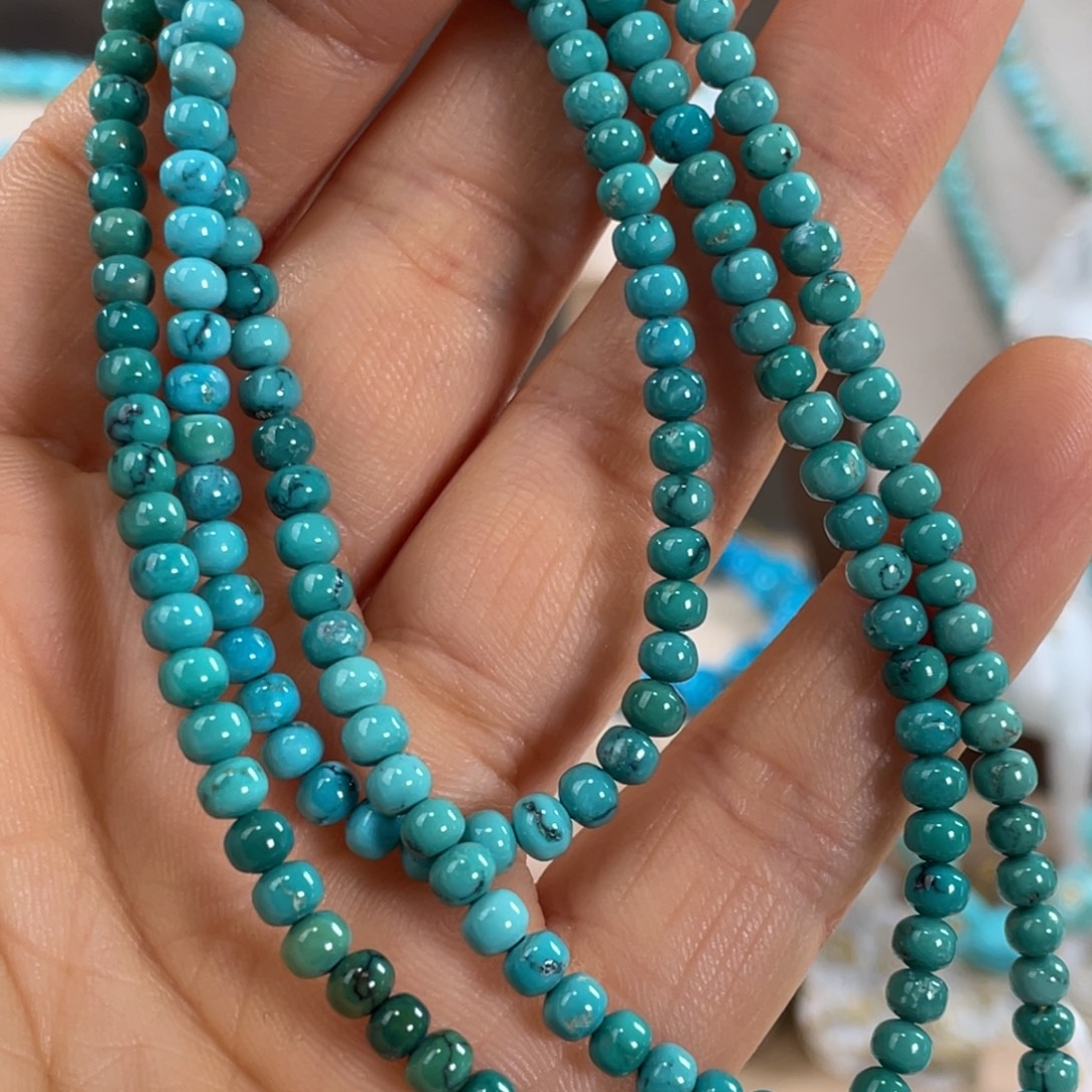 绿松石未镶嵌套链玉化108