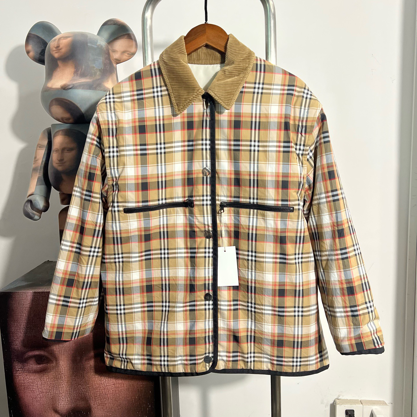 99新 BURBERRY/博柏利 双面棉服外套 AA0501 M 衣长73 胸围59