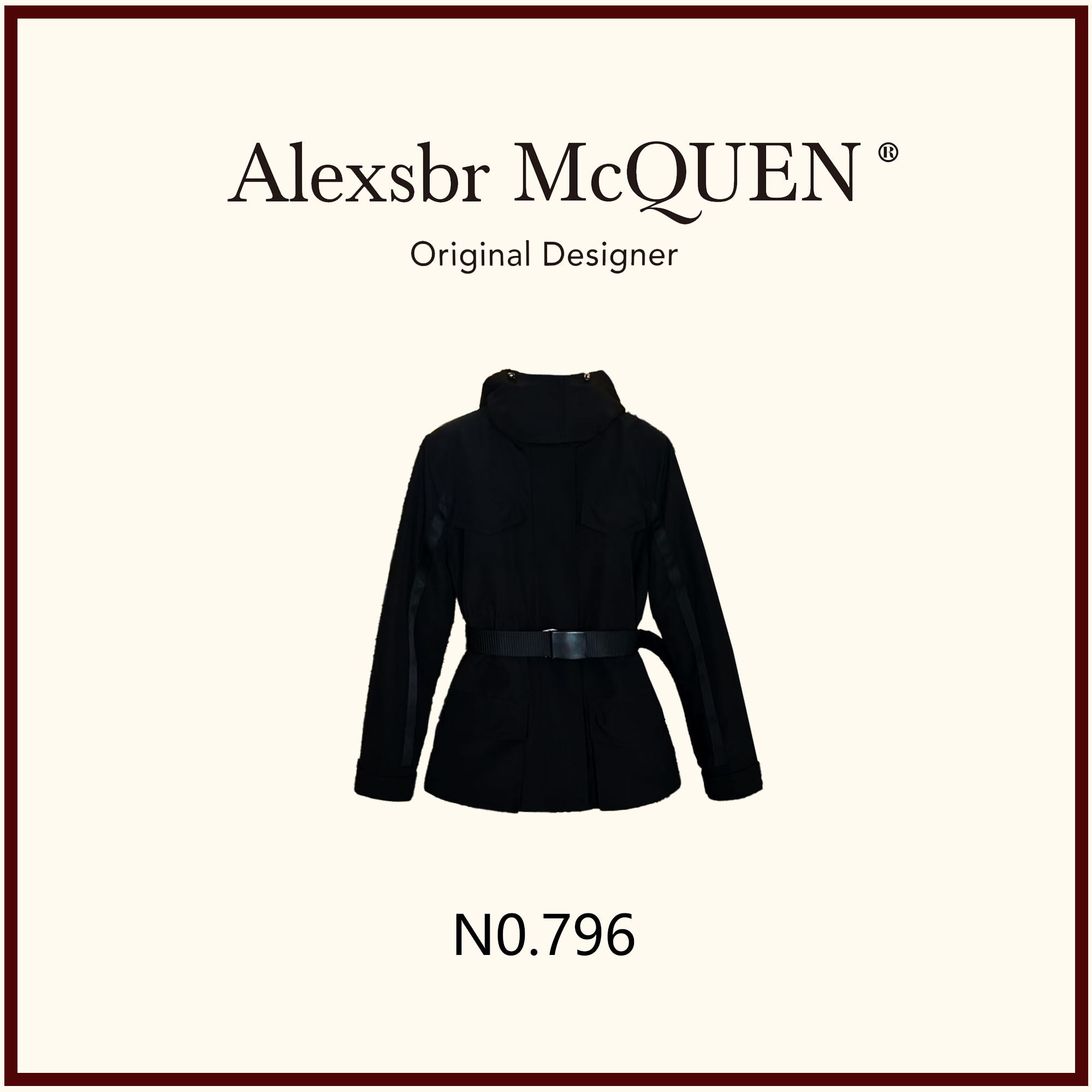 YDD•「796」幂姐五防保暖加棉加厚冲锋衣（赠胸针赠腰带）JC-A2330