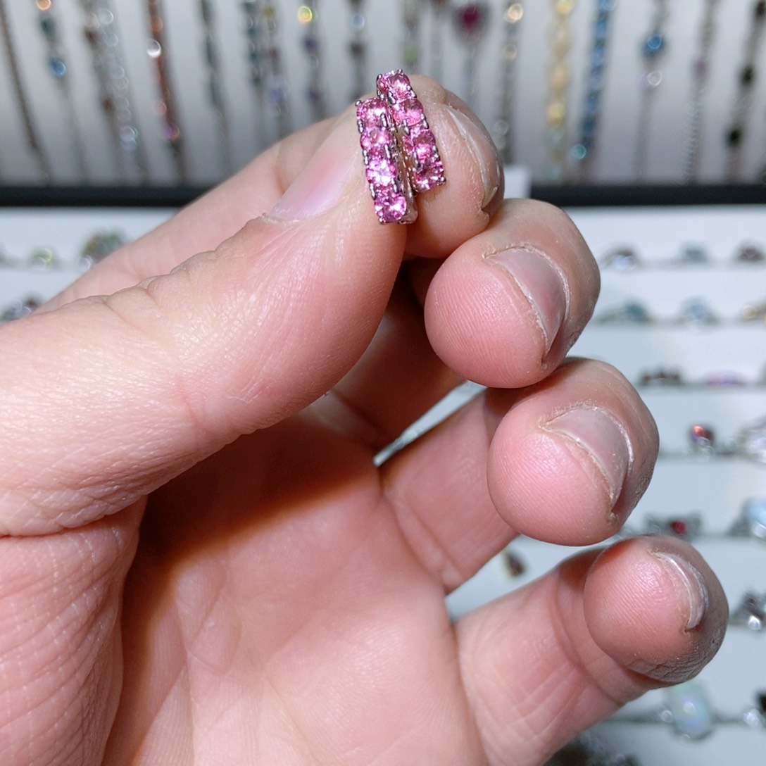 绿水晶戒指银S925镶嵌