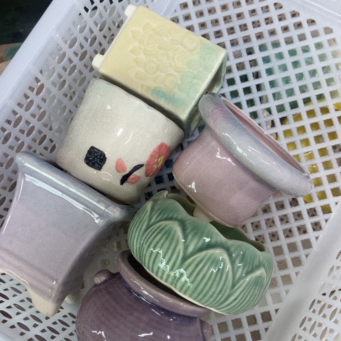 红陶高温陶瓷花盆